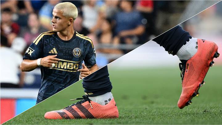Cavan Sullivan’s new 3D-printed cleats are the first to be worn in a professional game. Cavan Sullivan’s new 3D-printed cleats are the first to be worn in a professional game.