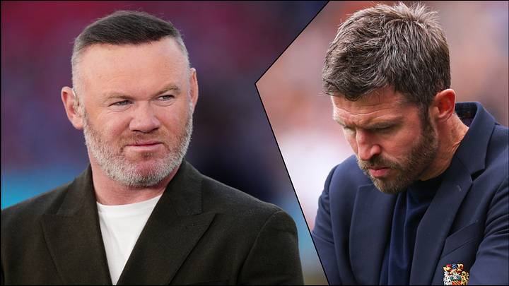 Wayne Rooney (left) wasn’t impressed by Michael Carrick’s team.
