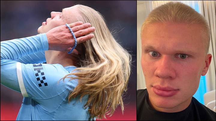 Erling Haaland has a new look for the new season. Erling Haaland has a new look for the new season.