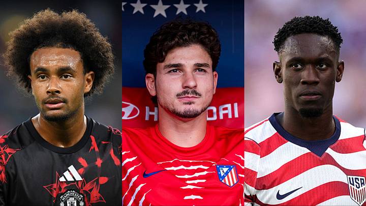 Joshua Zirkzee (left), Julián Alvarez (center) and Folarin Balogun could take center stage in January.