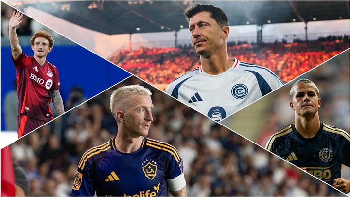 Josh Sargent (left), Marco Reus (bottom), Roberto Lewandowski (top) and Cavan Sullivan (right) are all enjoying stellar form in MLS play. Josh Sargent (left), Marco Reus (bottom), Roberto Lewandowski (top) and Cavan Sullivan (right) are all enjoying stellar form in MLS play.