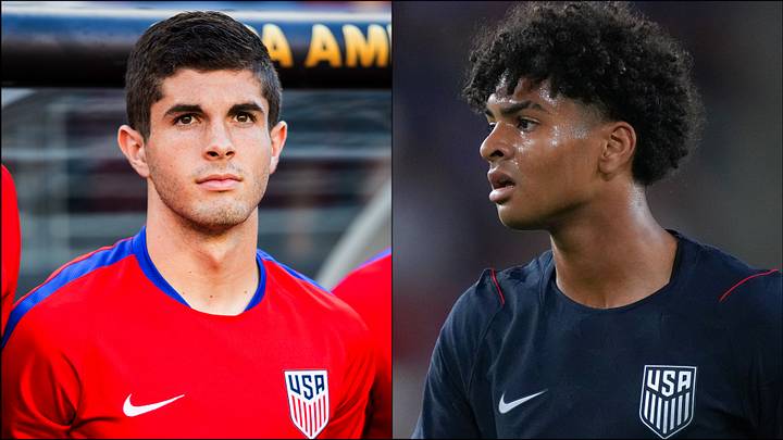 Christian Pulisic’s record was overtaken by Mathis Albert (right).