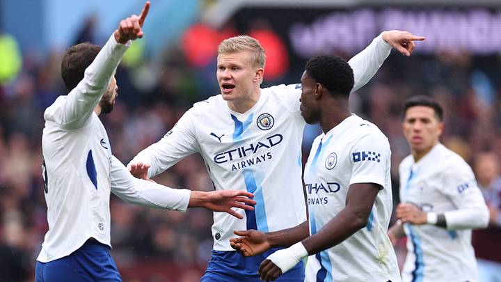 The involvement of Erling Haaland (center) is in doubt.