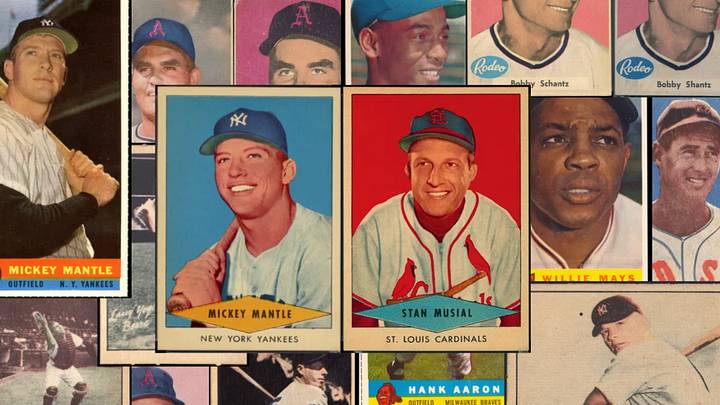 Variety of vintage cards from the 1950s Variety of vintage cards from the 1950s