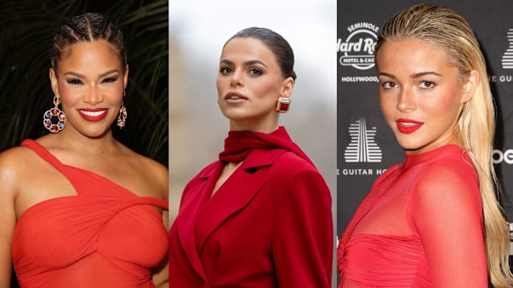 Kamie Crawford, Brooks Nader and Olivia Dunne Kamie Crawford, Brooks Nader and Olivia Dunne