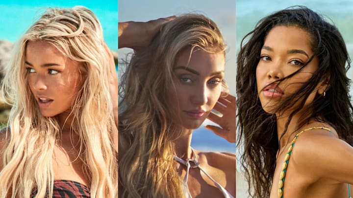 Olivia Dunne was photographed by Ben Watts in Bermuda. Cameron Brink was photographed by Ben Horton in Boca Raton. Ming Lee Simmons was photographed by Yu Tsai in Jamaica. Olivia Dunne was photographed by Ben Watts in Bermuda. Cameron Brink was photographed by Ben Horton in Boca Raton. Ming Lee Simmons was photographed by Yu Tsai in Jamaica.