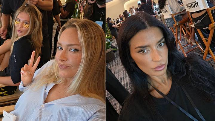Ellie Thumann, Camille Kostek and Nicole Williams English