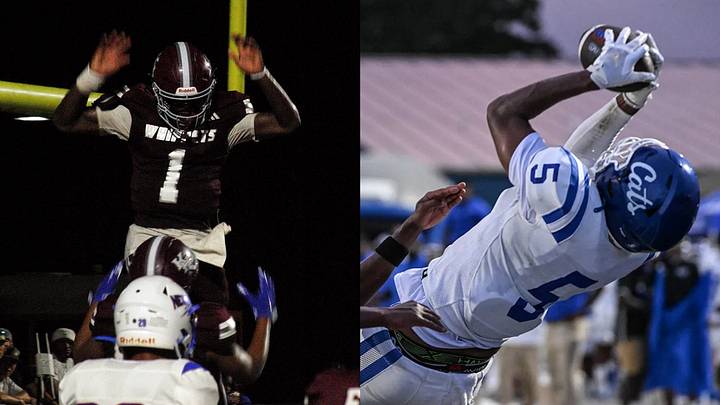 Kosciusko's Caiden Wade (1) and Meridian's Chase Gathings (5) showed out during their teams' Week 1 wins on Friday night. Kosciusko's Caiden Wade (1) and Meridian's Chase Gathings (5) showed out during their teams' Week 1 wins on Friday night.