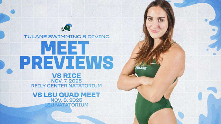 Tulane Swimming Schedule for the Weekend