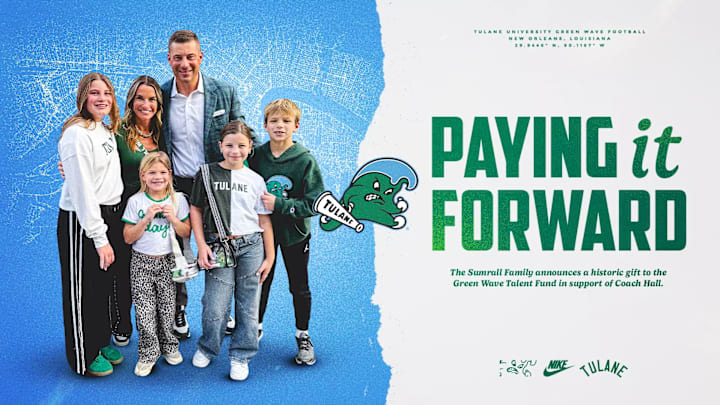 Sumrall Family Give $100K to Tulane before Heading to Gainesville Sumrall Family Give $100K to Tulane before Heading to Gainesville