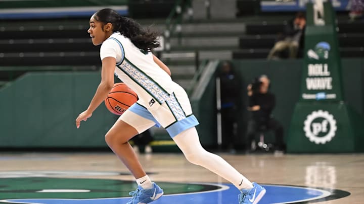 Tulane guard Kendall Sneed at Fogelman Arena