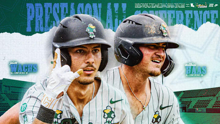 Tulane BBers Jason Wachs and Matthias Hass Picked Pre-Season All Conference