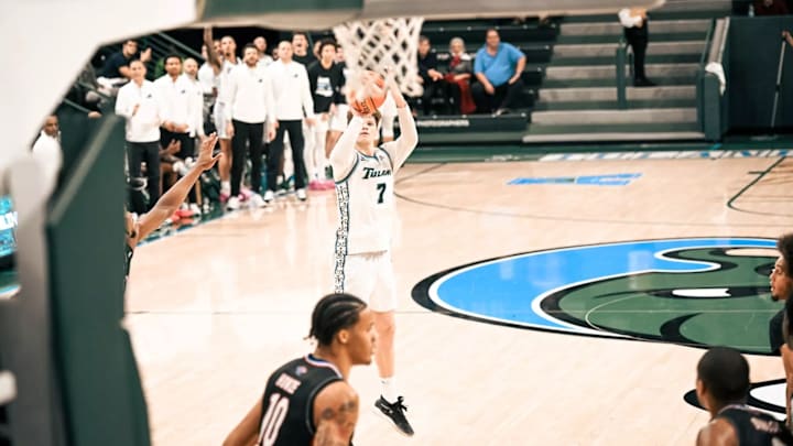 Tulane guard Rowan Brumbaugh Tulane guard Rowan Brumbaugh