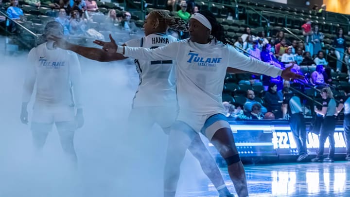Tulane women's players enter Fogelman