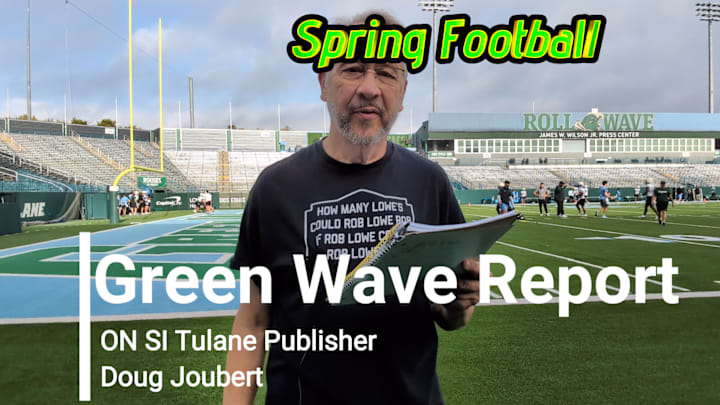 Day Two of Spring Practice: Green Wave Report