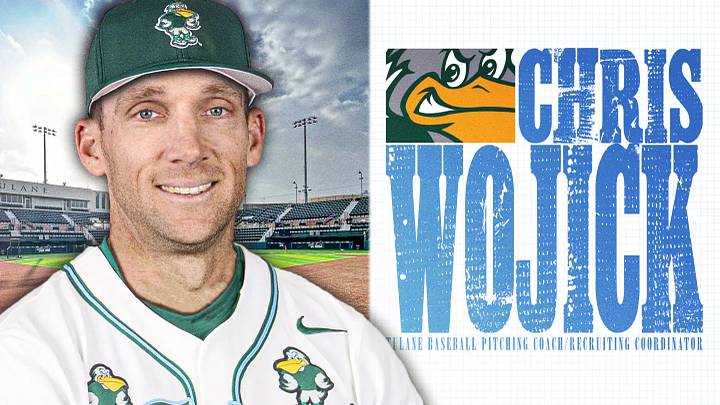 Tulane pitching coach Chris Wojick Tulane pitching coach Chris Wojick