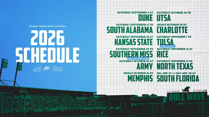 2026 Tulane Football Schedule