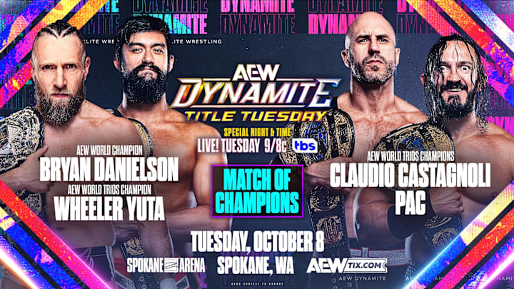 AEW Dynamite: Title Tuesday takes place on TBS. AEW Dynamite: Title Tuesday takes place on TBS.