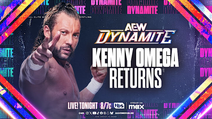 Kenny Omega returns on the Jan. 8, 2025 episode of AEW Dynamite. Kenny Omega returns on the Jan. 8, 2025 episode of AEW Dynamite.