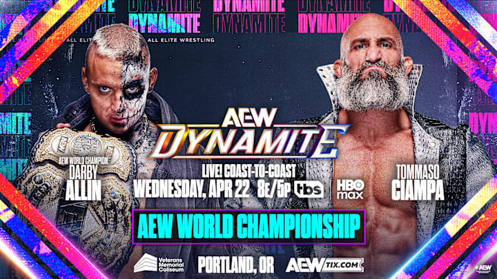Darby Allin will defend the AEW World Championship for first time against Tommaso Ciampa on AEW Dynamite in Portland.