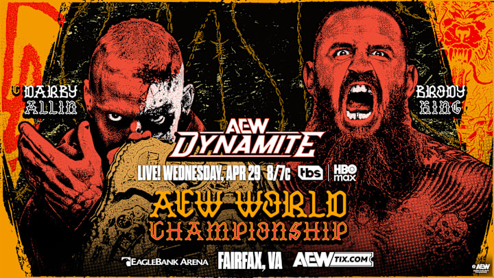 Brody King awaits Darby Allin as the next challenger for the AEW World Championship tonight on AEW Dynamite.