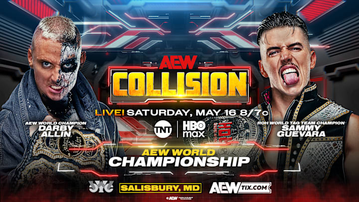 Darby Allin will defend the AEW World Championship against Sammy Guevara in Salisbury on Collision. 