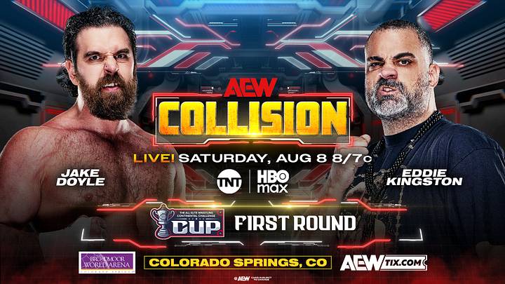 The AEW Continental Challenge Cup kicks off on AEW Collision with three first-round matches. The AEW Continental Challenge Cup kicks off on AEW Collision with three first-round matches.