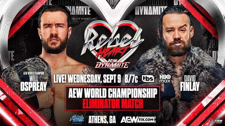 Will Ospreay will take on his former foe, David Finlay, in an AEW World Championship eliminator match.