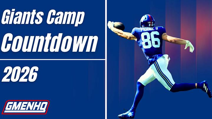 New York Giants tight end Thomas Fidone II New York Giants tight end Thomas Fidone II