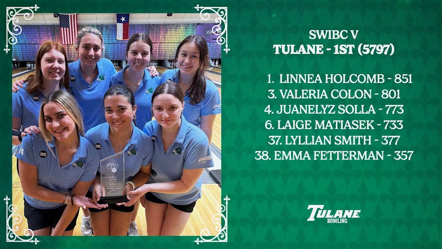 Tulane Bowling Claims Team Win at SWIBC V