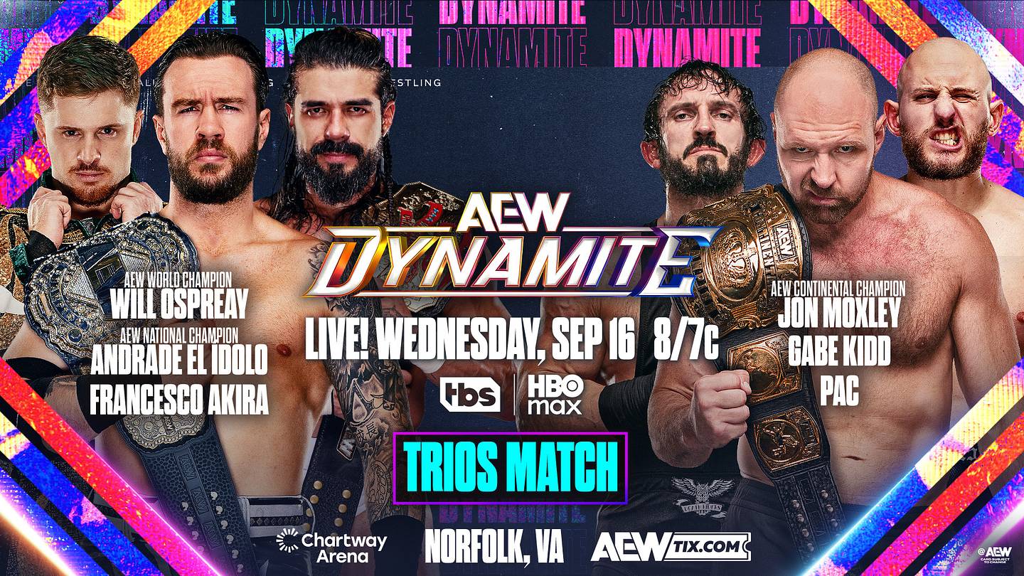 AEW Dynamite Preview (9/16/26): Start Time, Match Card, How To Watch & Live Stream