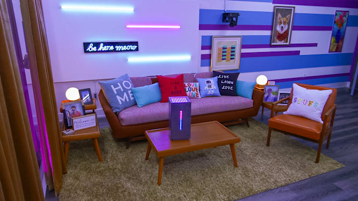The Circle. An interior with AI/Max from episode 602 of The Circle. Credit: Courtesy of Netflix/© 2024 Netflix, Inc.