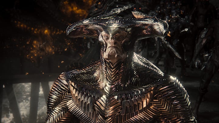 Ciarán Hinds (Steppenwolf) in Zack Snyder's Justice League. Photograph by Courtesy of HBO Max
