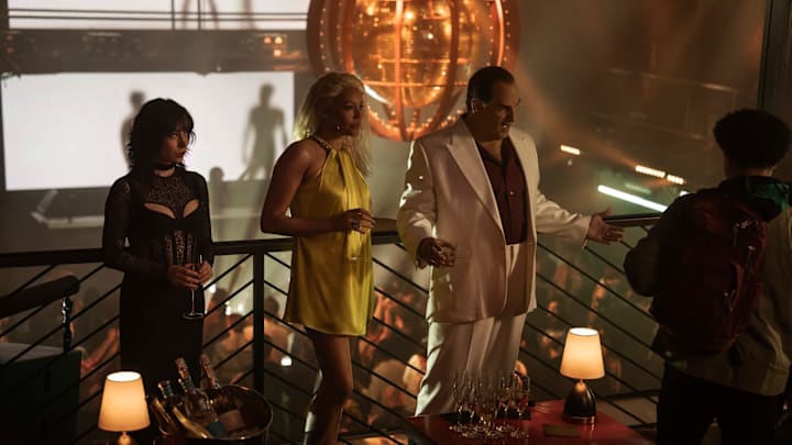 Cristin Milioti, Carmen Ejogo, Colin Farrell, Rhenzy Feliz in The Penguin