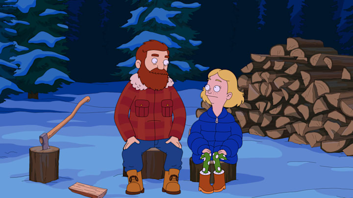 THE GREAT NORTH: Worried that shes inherited Beefs fear of romance, Judy forces her dad to get back out there by attending a meat auction and singles mixer in the hopes of bringing home a new love, and also maybe some sausages, in the Romantic Meat-Based Adventure episode of THE GREAT NORTH airing Sunday, Feb. 21 (8:30-9:00 PM ET/PT) on FOX. THE GREAT NORTH © 2021 by 20th Television and Fox Media LLC.