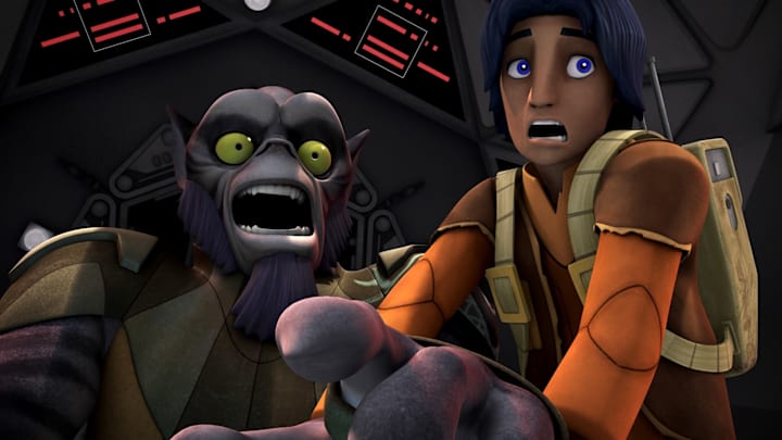 Star Wars Rebels Season 1 "Fighter Flight." Zeb Orrelios and Ezra Bridger. Image Credit: StarWars.com 