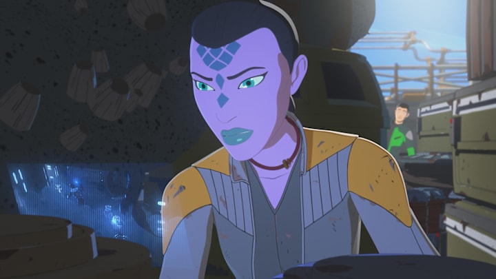 Synara San (Nazneen Contractor) from Star Wars Resistance Season 1. Image Credit: StarWars.com