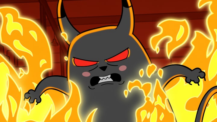Exploding Kittens Season 1. Sasheer Zamata as Devilcat in Exploding Kittens Season 1. Cr. COURTESY OF NETFLIX © 2024