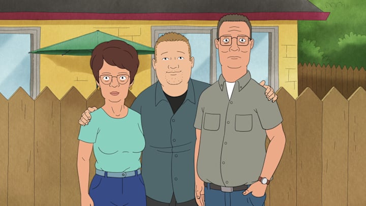 KING OF THE HILL - “First Look” - After years working a propane job in Saudi Arabia to earn their retirement nest egg, Hank and Peggy Hill return to a changed Arlen, Texas to reconnect with old friends Dale, Boomhauer and Bill. Meanwhile, Bobby is living his dream as a chef in Dallas and enjoying his 20s with his former classmates Connie, Joseph and Chane. (Courtesy of 20th Television Animation)