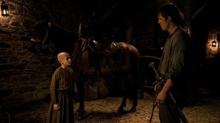 Dexter Sol Ansell (Egg) and Peter Claffey (Dunk) in A Knight of the Seven Kingdoms. Image courtesy of Steffan Hill/HBO.