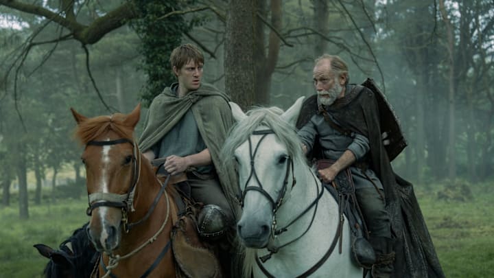 Peter Claffey (Dunk) and Danny Webb (Ser Arlan of Pennytree) in A Knight of the Seven Kingdoms. Photograph by Steffan Hill/HBO.