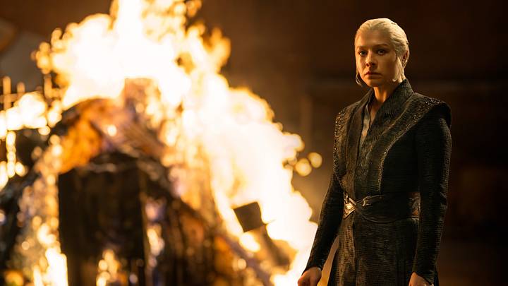 Emma D'Arcy (Rhaenyra Targaryen) in House of the Dragon season 3. Emma D'Arcy (Rhaenyra Targaryen) in House of the Dragon season 3.