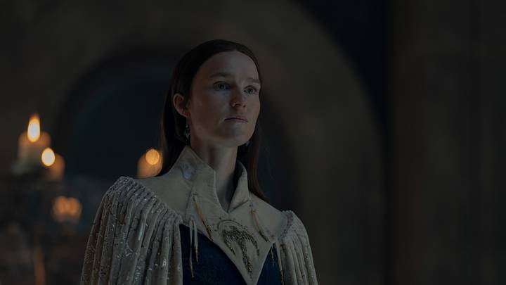 Amanda Collin as Jeyne Arryn in House of the Dragon season 3 episode 7.
