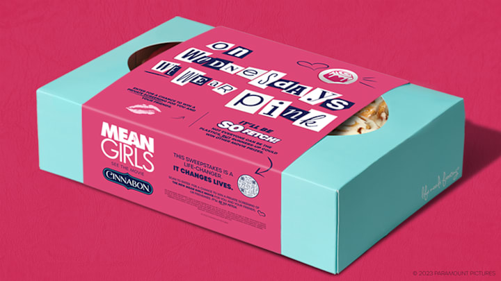 On Wednesdays We Wear Pink (Frosting) Image Credit to Cinnabon. 