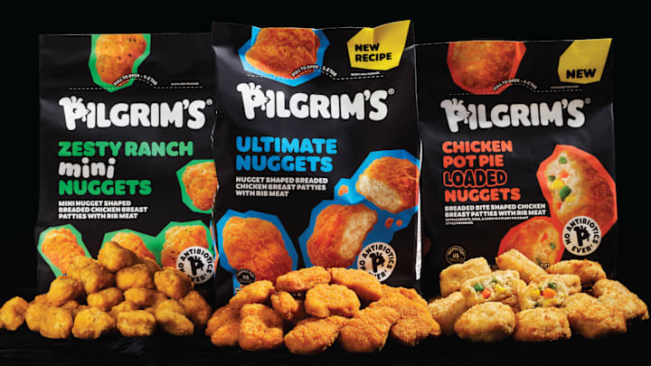 Pilgrim's Mini-Nuggets, Zesty Ranch, Ultimate Nuggets, Chicken Pot Pie Loaded Nuggets - credit: Pilgrim's