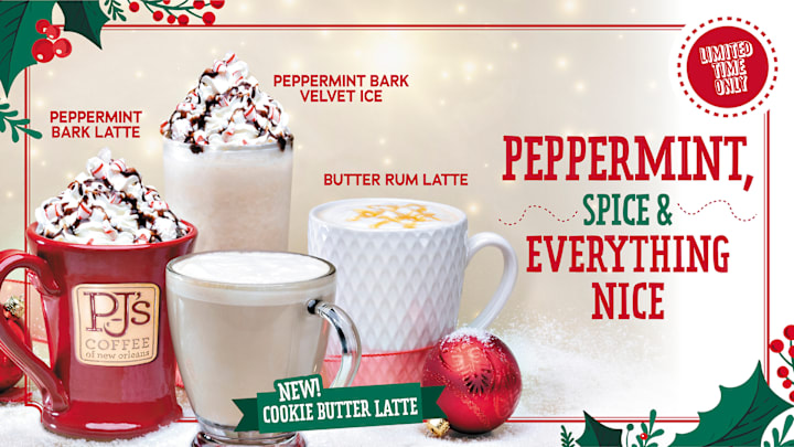 PJ’s Coffee Debuts Cookie Butter Latte in Holiday Menu, Brings Back Seasonal Favorites and Whole-Bean Bags 
