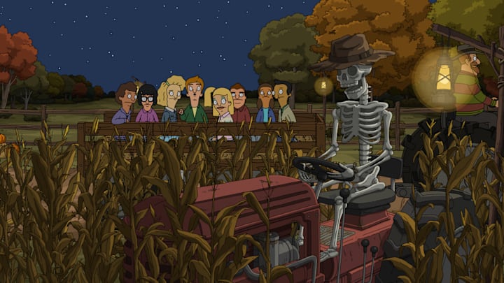 BOB'S BURGERS: Tina dreams of kissing Jimmy Jr. on the Haunted Hayride in the "Pig Trouble in Little Tina" episode of BOBÕS BURGERS airing Sunday, Oct. 20 (9:00-9:30 PM ET/PT) on FOX. BOB'S BURGERSª and © 2019 TCFFC ALL RIGHTS RESERVED. CR: FOX