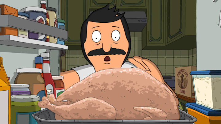 BOB'S BURGERS: Bob is determined to do whatever it takes to cook a rare, heritage turkey after the gas goes out on Thanksgiving in the ÒNow We're Not Cooking With GasÓ special Thanksgiving episode of BOBÕS BURGERS airing Sunday, Nov. 24 (9:00-9:30 PM ET/PT) on FOX. BOB'S BURGERSª and © 2019 TCFFC ALL RIGHTS RESERVED. CR: FOX