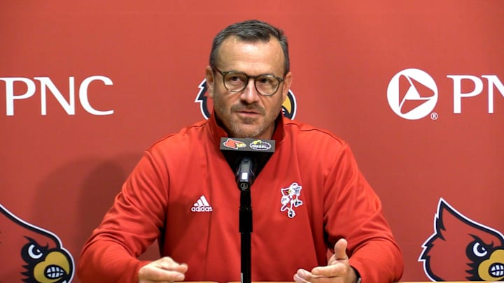 STILL FROM VIDEO: Louisville women's head basketball coach Jeff Walz talks about the growth of the women's game over the past few years. STILL FROM VIDEO: Louisville women's head basketball coach Jeff Walz talks about the growth of the women's game over the past few years.