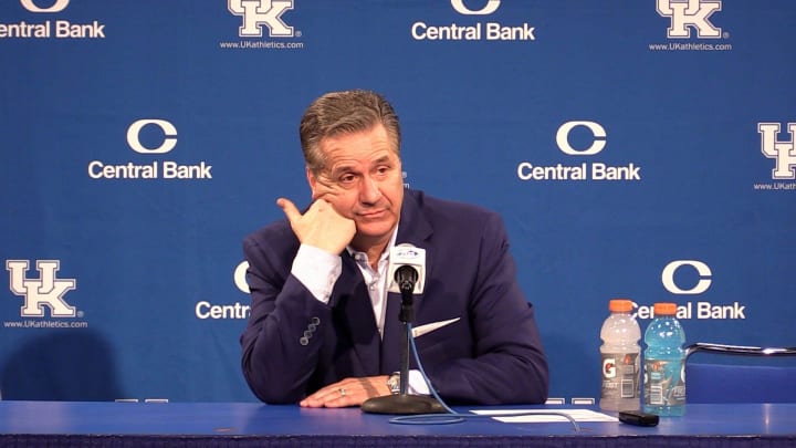 STILL FROM VIDEO: Saying that Florida deserved to win, Kentucky coach John Calipari laments the missed opportunities against the Gators. STILL FROM VIDEO: Saying that Florida deserved to win, Kentucky coach John Calipari laments the missed opportunities against the Gators.